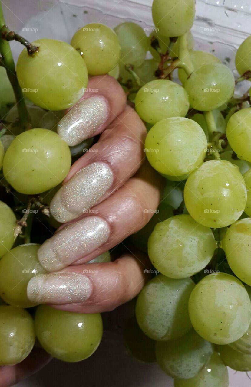 Green Grape Nail Art