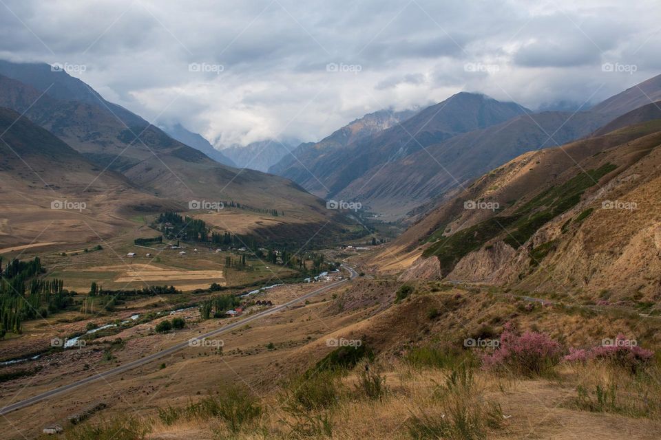 Breathtaking View of Tian Shan Mountains