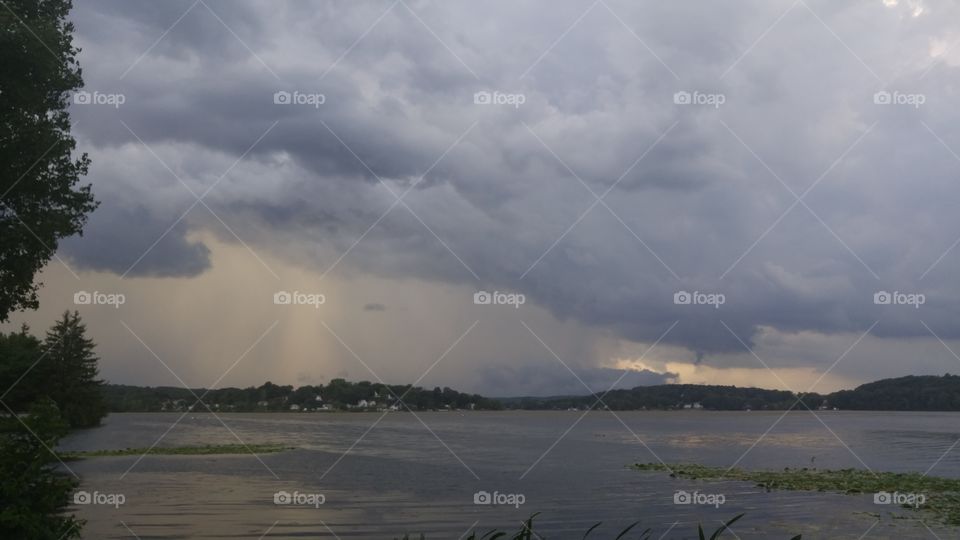 Water, Landscape, No Person, Lake, Storm