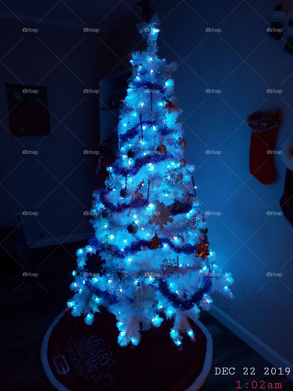 Blue Christmas Tree