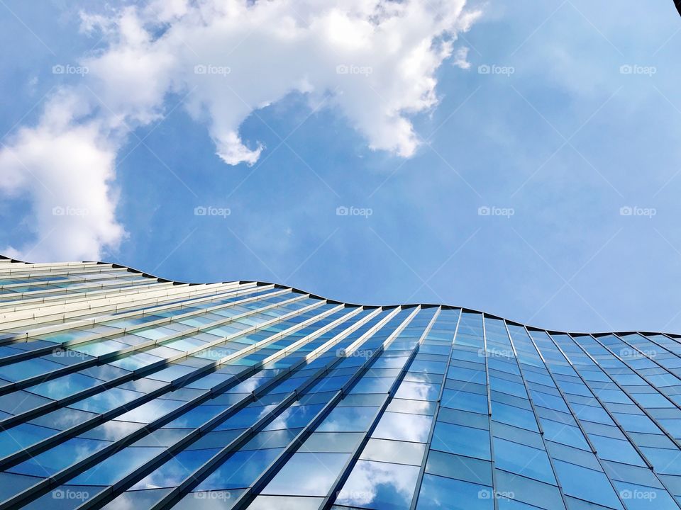High office with blue sky