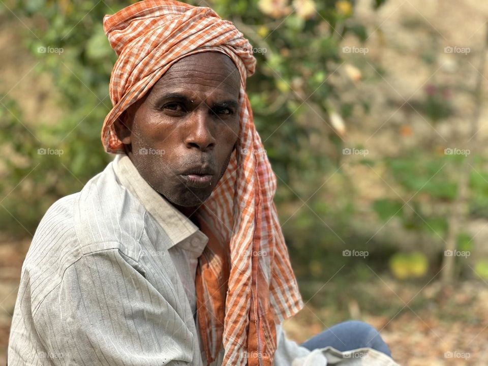 Portrait of a Indian worker