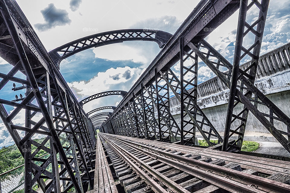 British railroad bridge