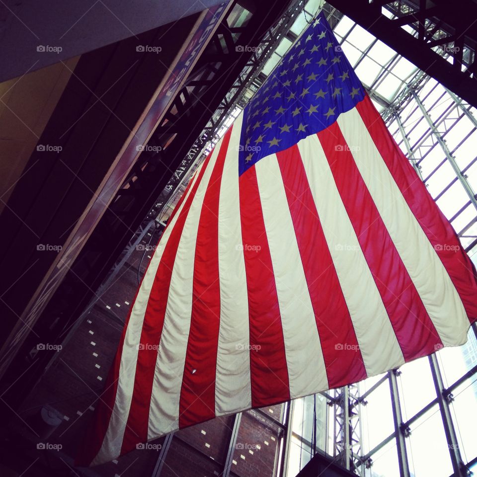 US Flag. I saw this as I was arriving in NYC last week