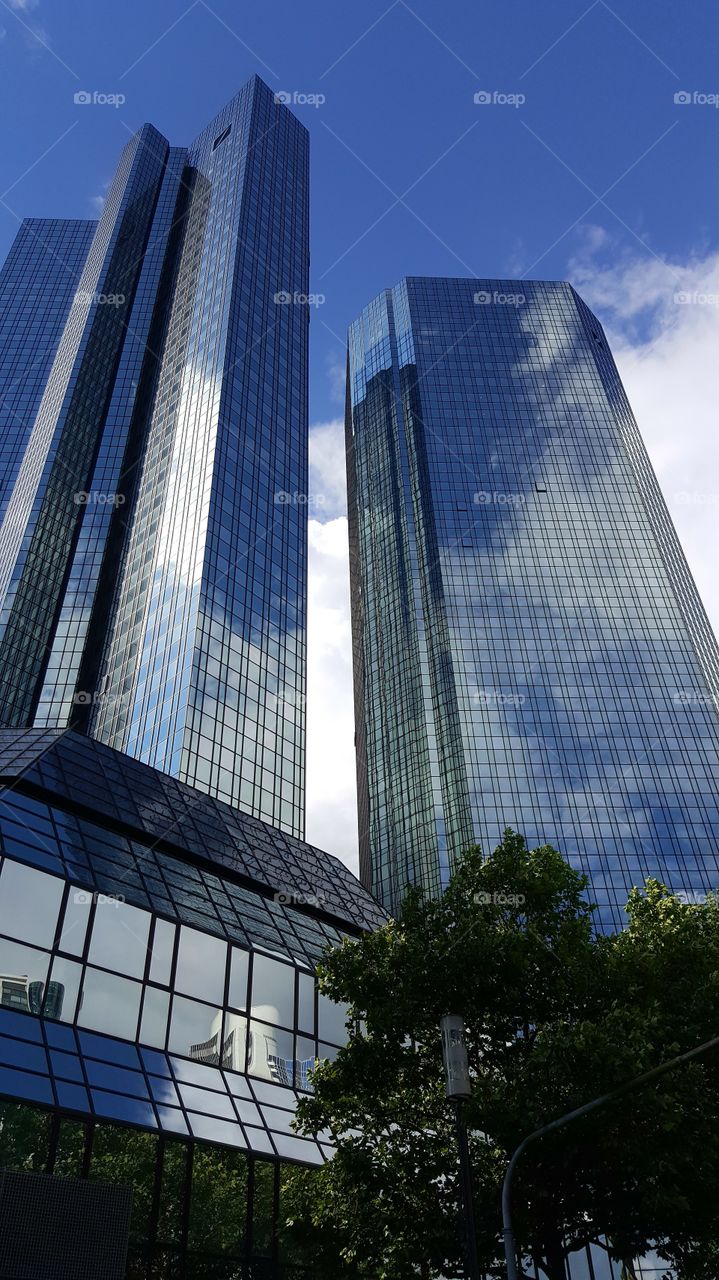 skyscrapers in frankfurt