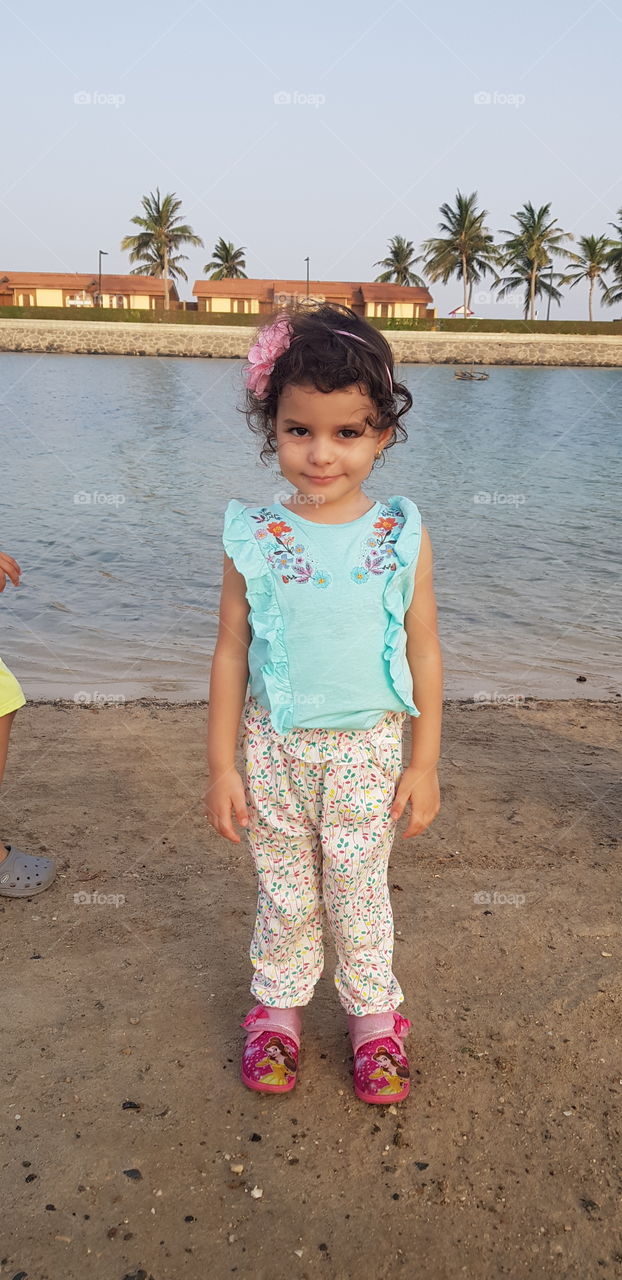 My Little Daughter at Jeddah Cornish
