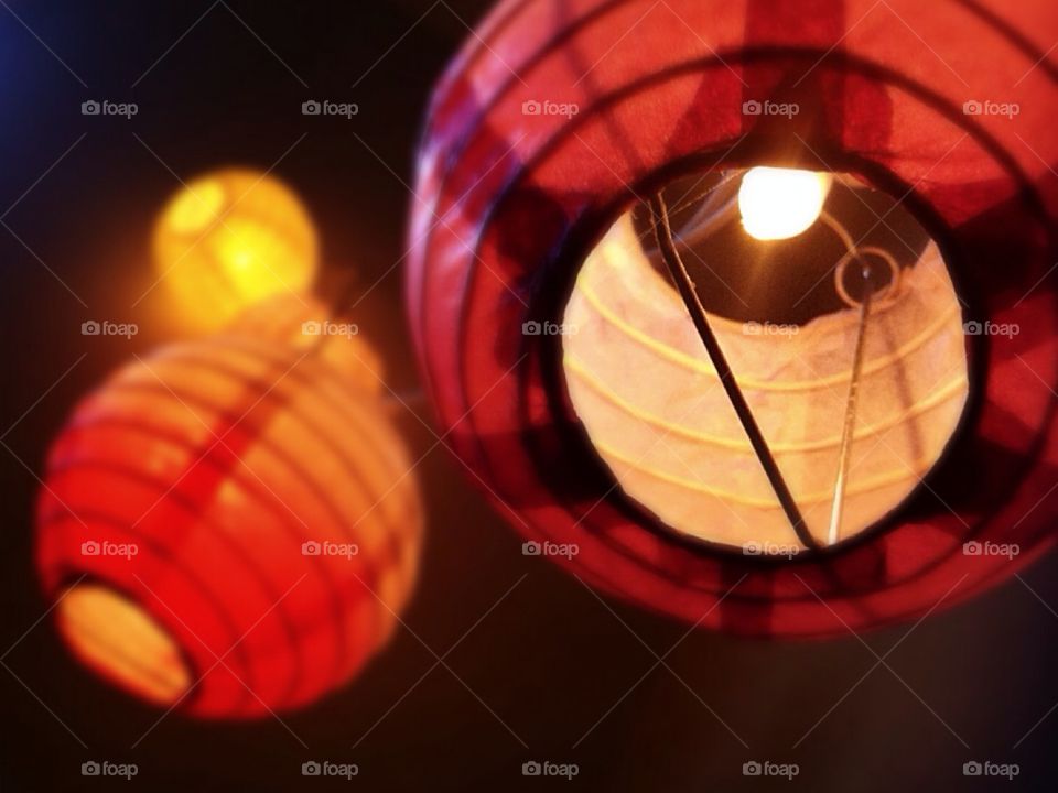 The Lanterns . These lanterns light the room at night as a simple yet beautiful decoration. 