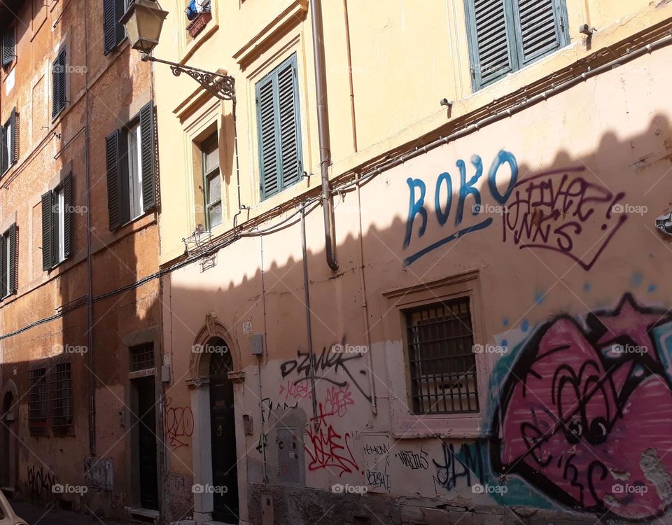 The Italian scribbling, Rome