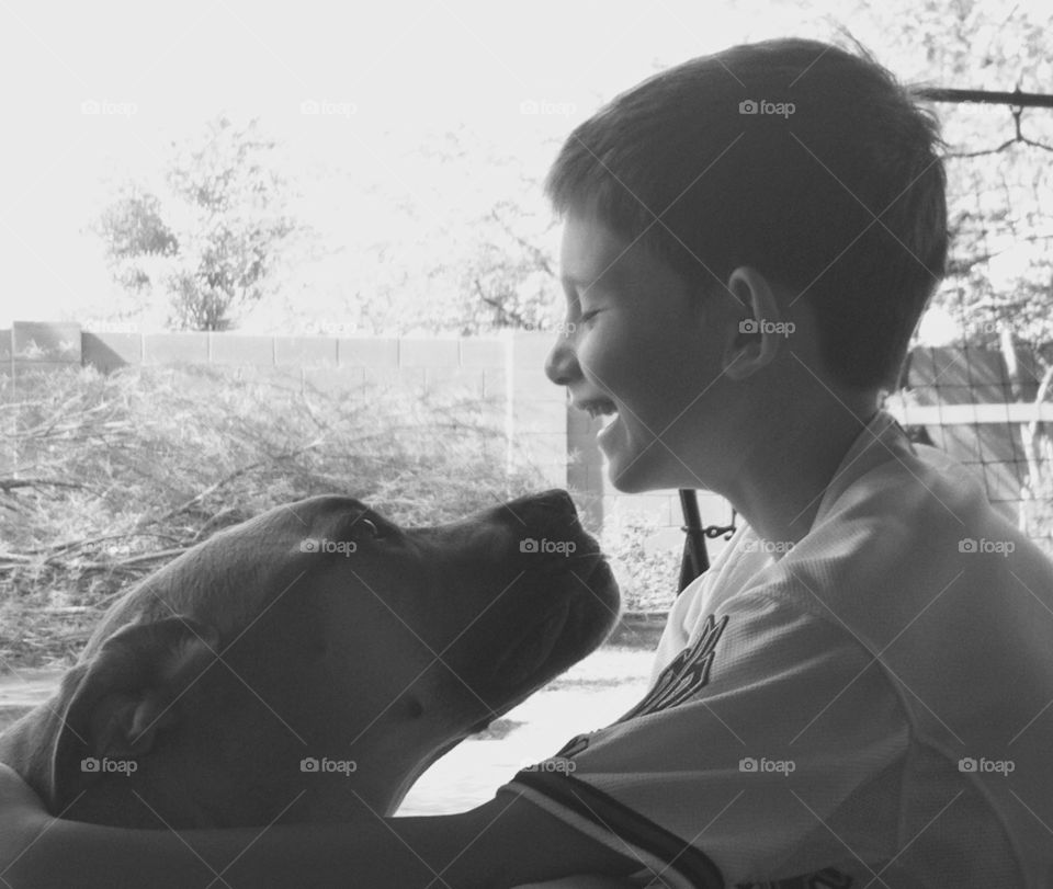 A Dog and His Boy. A dog and his boy