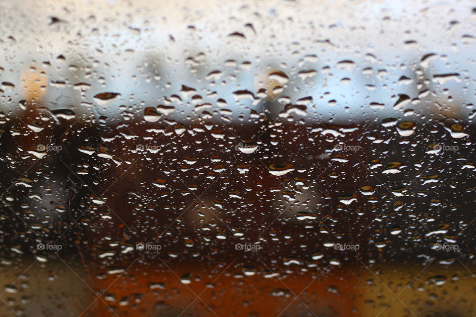 Regentropfen Fenster