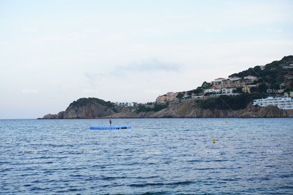 panorámica costa mar