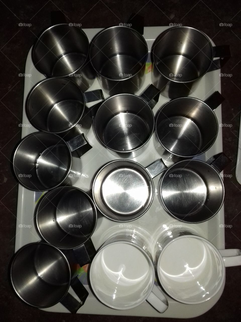 tea cups stainless