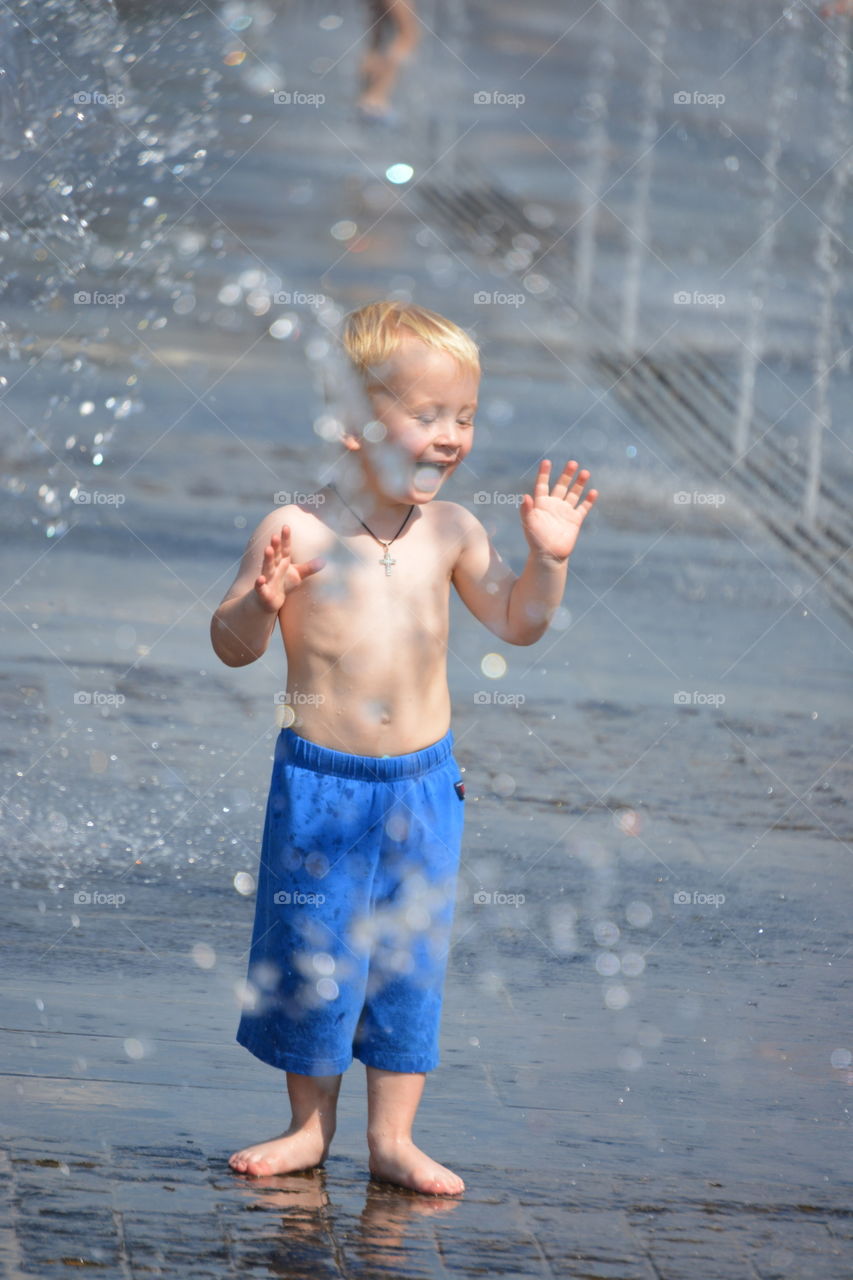 Child, Boy, Water, Fun, Girl