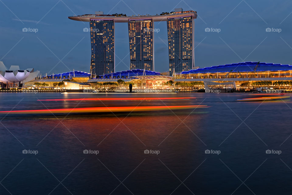 Colours of the Night: Marina Bay Sands Hotel and Casino