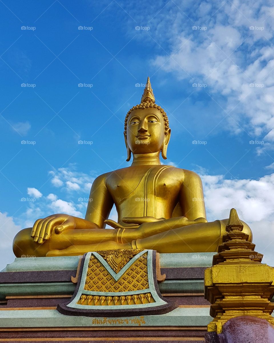 Statue of Buddha in Buddhist temple