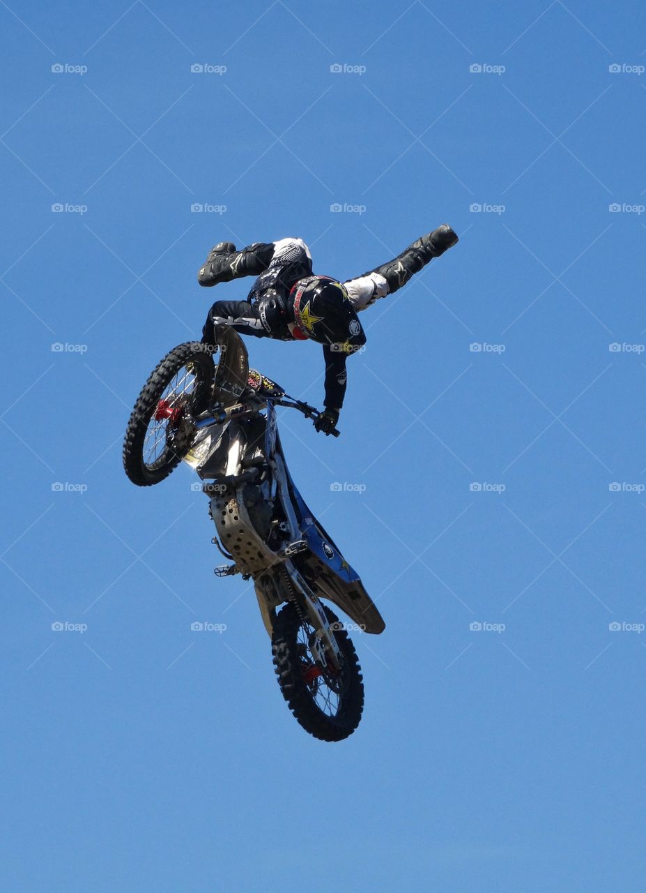 Amazing Motorcycle Acrobatics. Insane Aerial Handstand On A Motorcycle 
