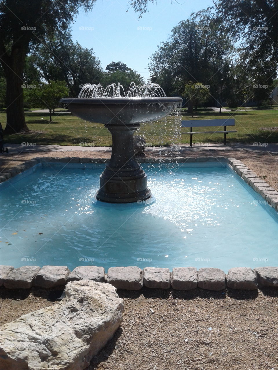 Fountain in Amarillo park