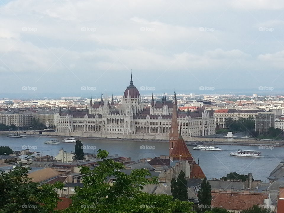 budapest view. in june