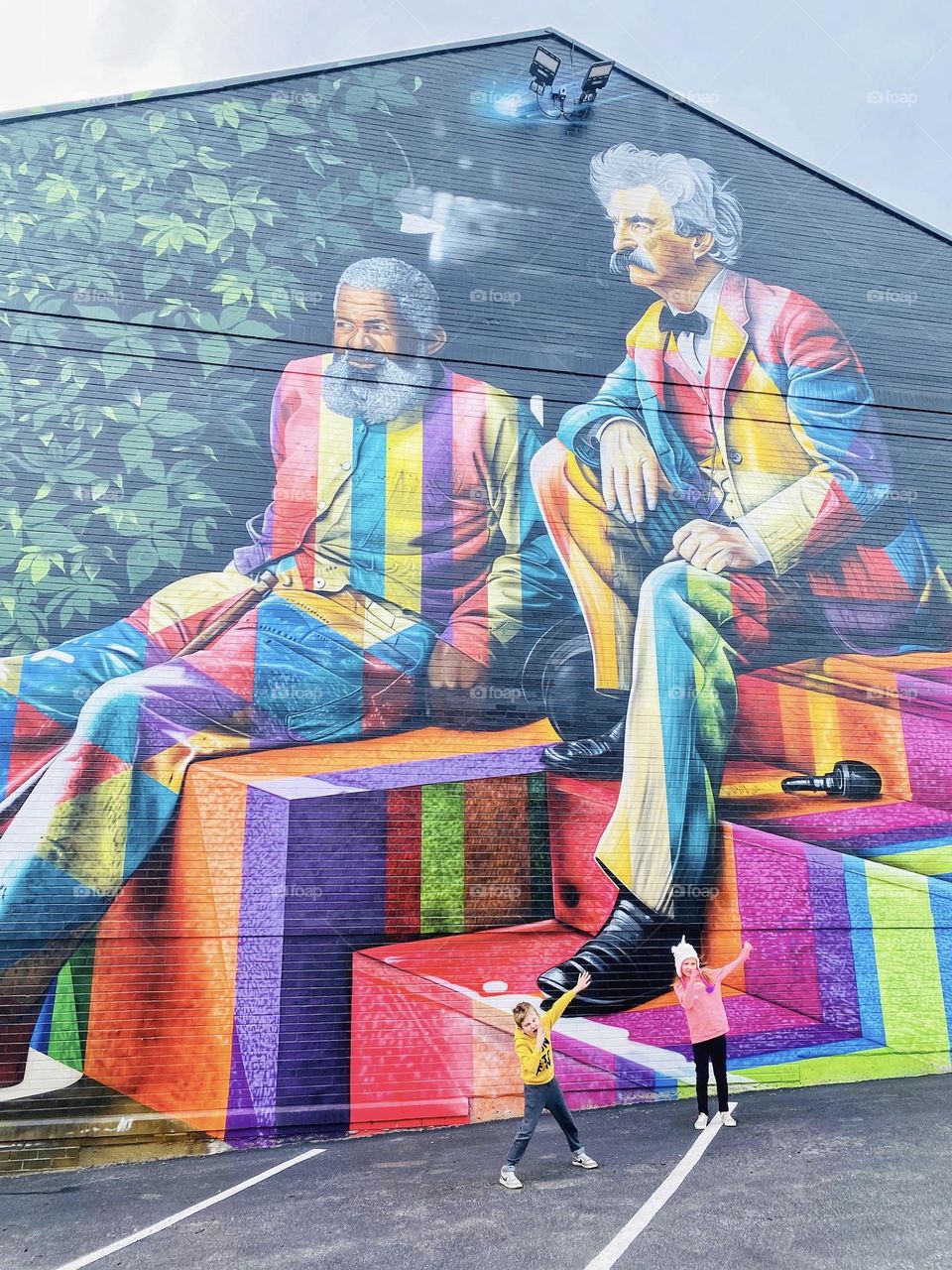 Art on a building in Buffalo, NY