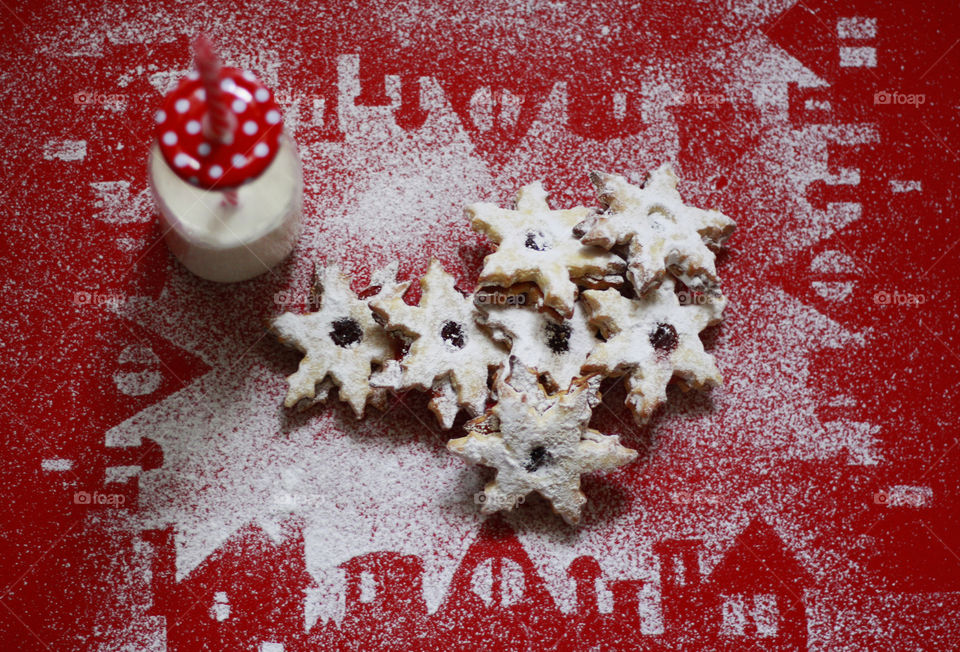 Christmas cookies and milk for Santa 6