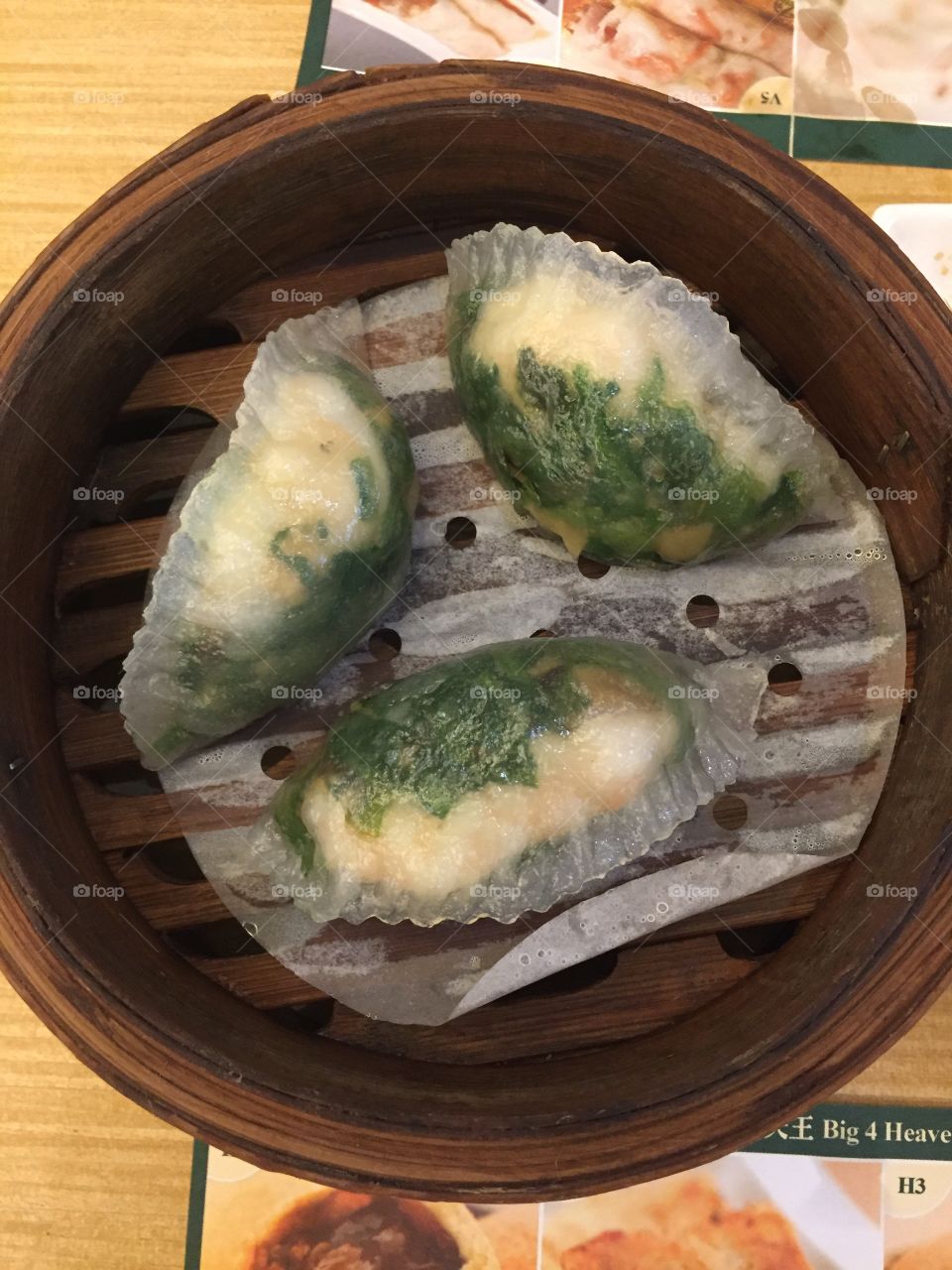 Steamed dumplings