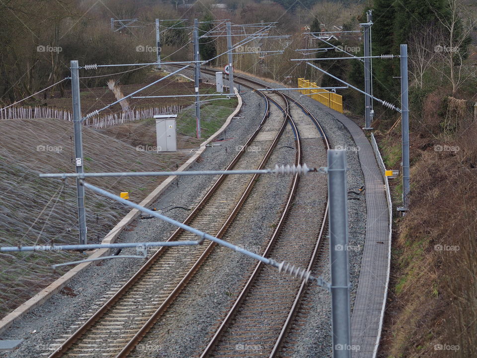 Railway. Railway line