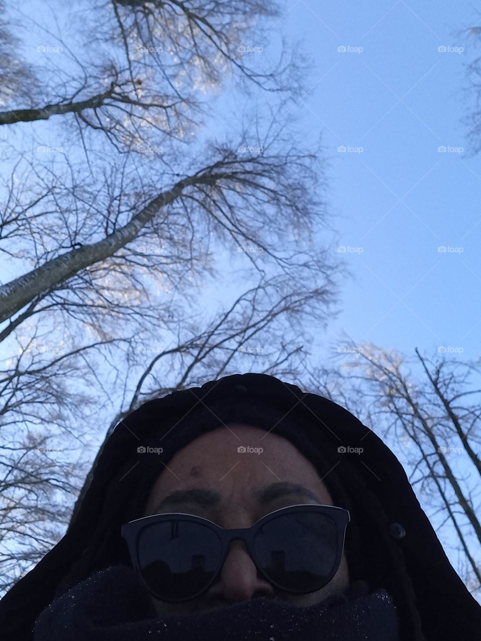 Sentindo frio muito frio! Mas encantada com a beleza da natureza