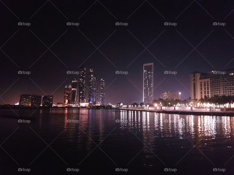 City at night - Abu Dhabi