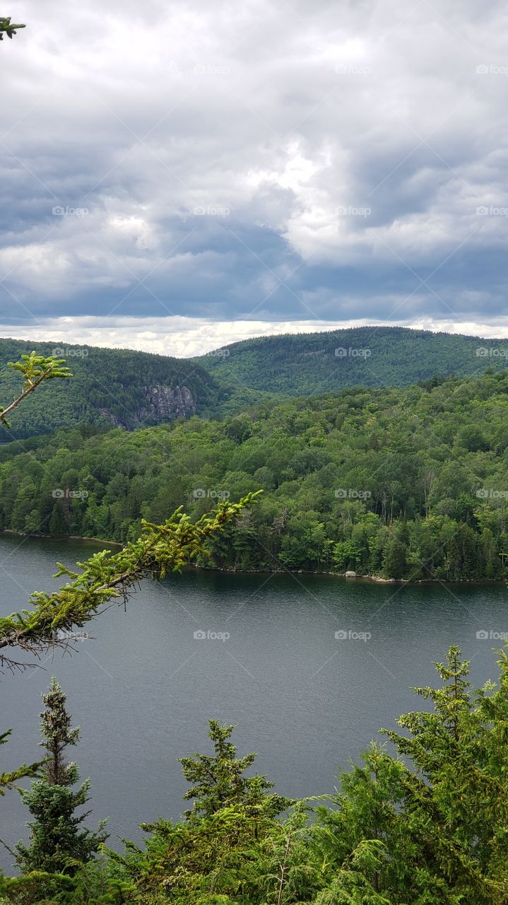 big Mountain of the river in the wild