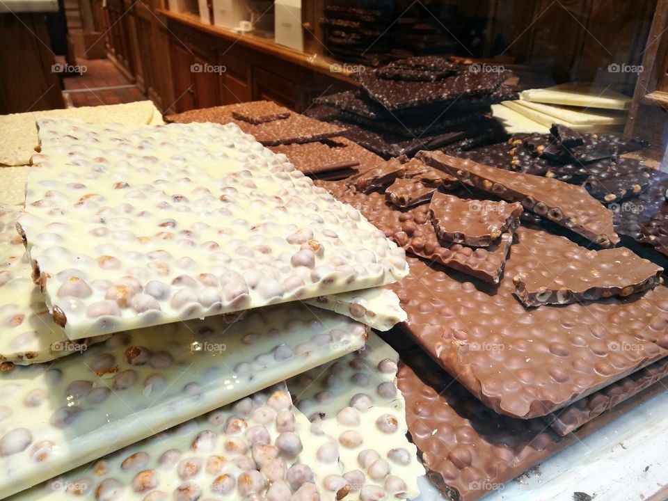 Belgium chocolate for sale in store