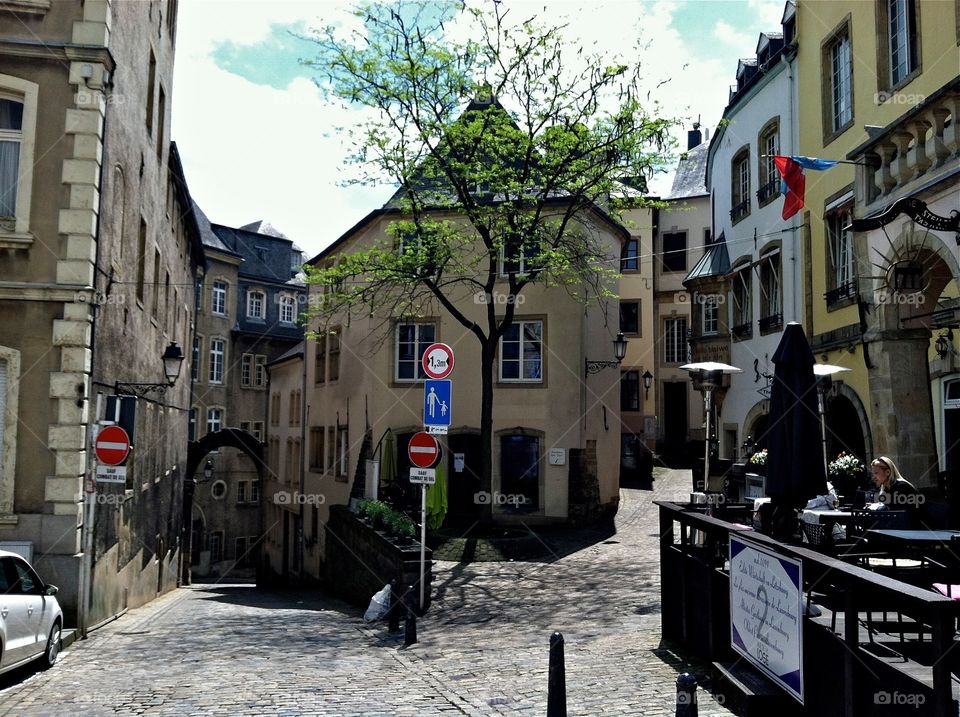 The old city streets of Luxembourg 