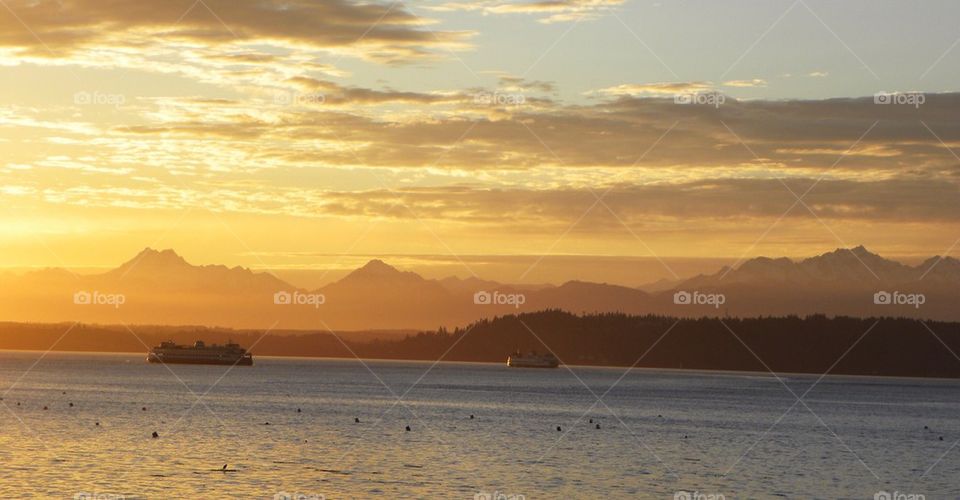 Edmonds Sound Sunset