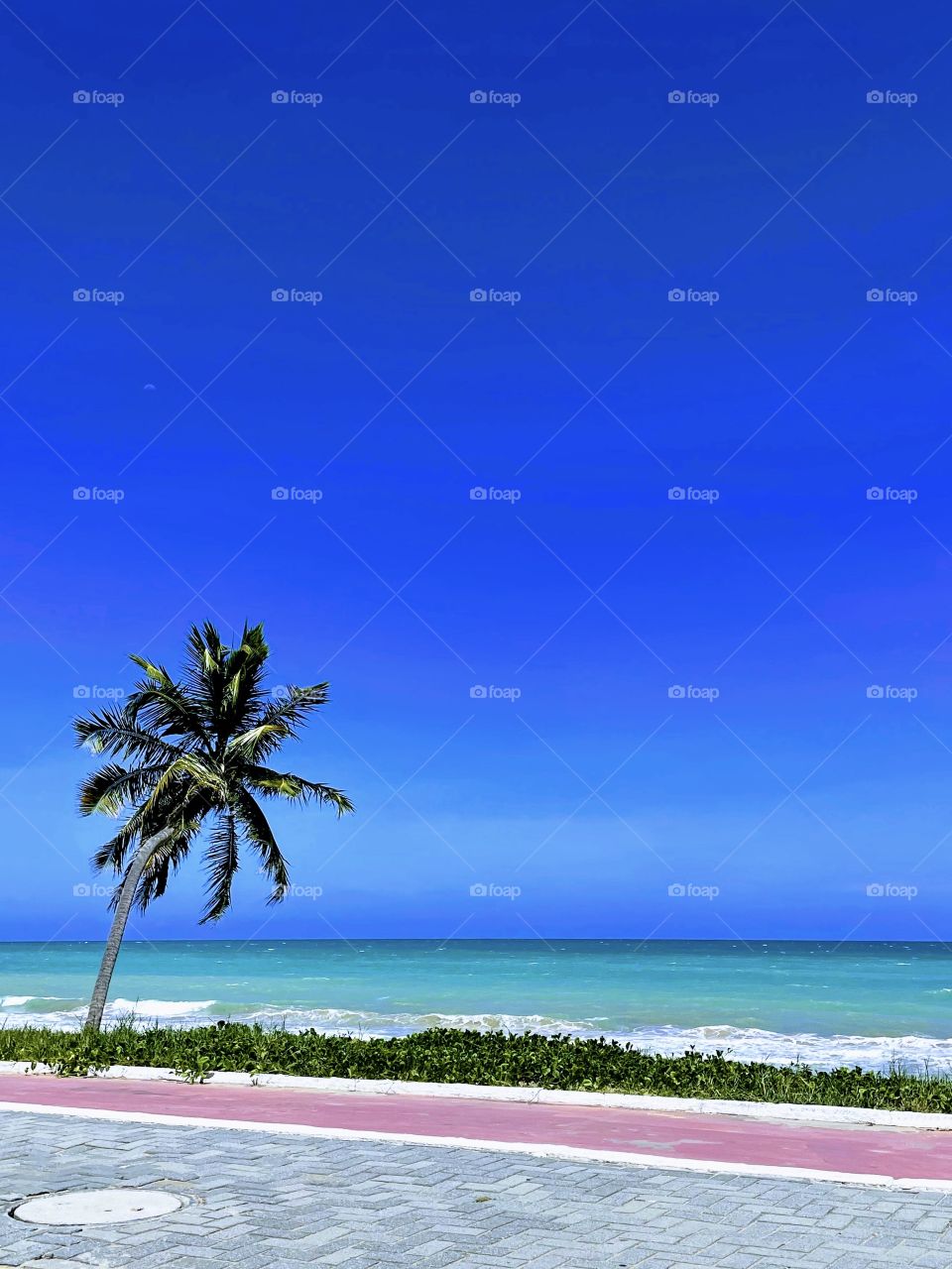 A bela praia de Cruz das almas em maceió Alagoas Brasil 