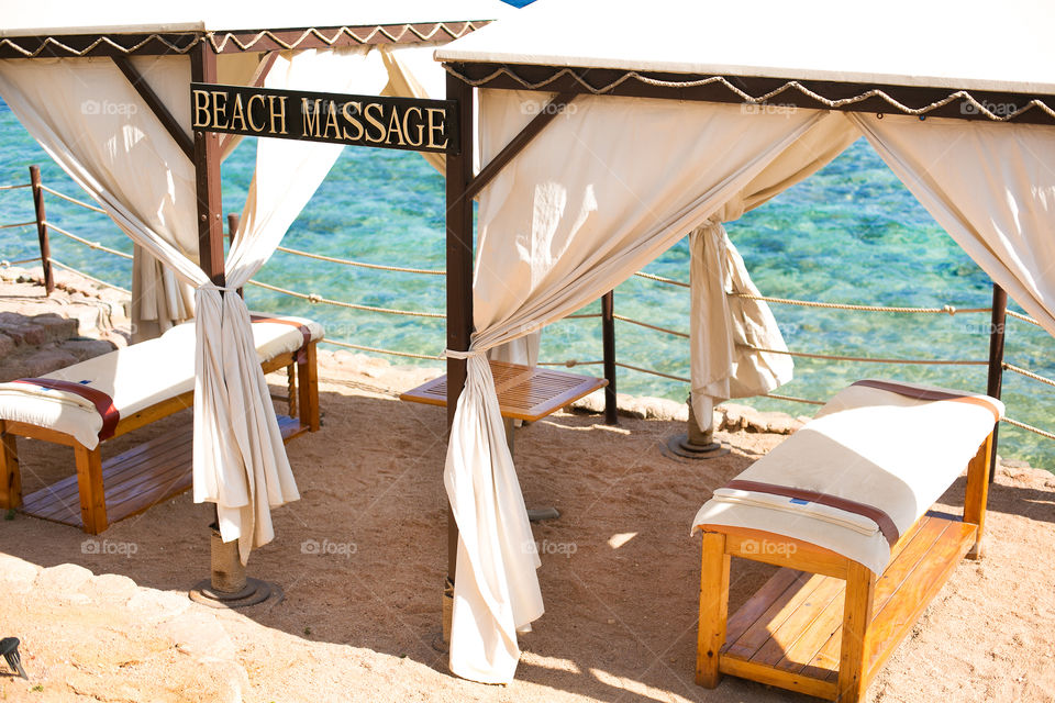 Massage on the beach