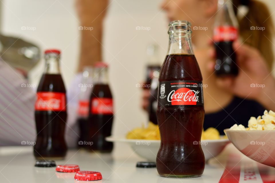 Friends and Coca-Cola