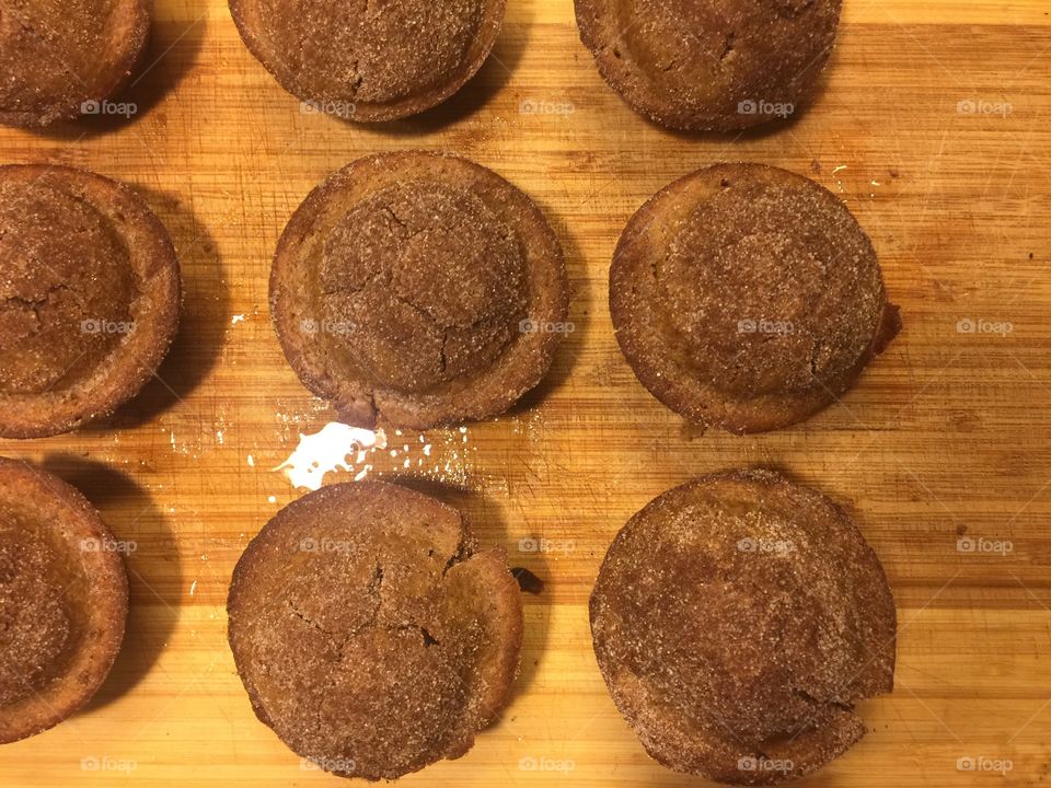 Homemade cinnamon muffins 