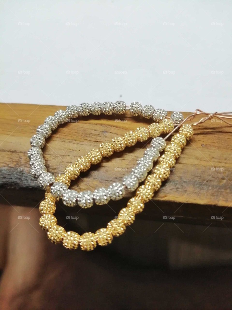 Gold & silver ball chains