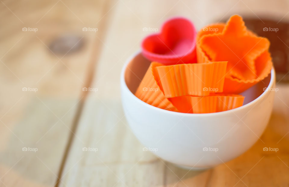 Colorful mold in bowl