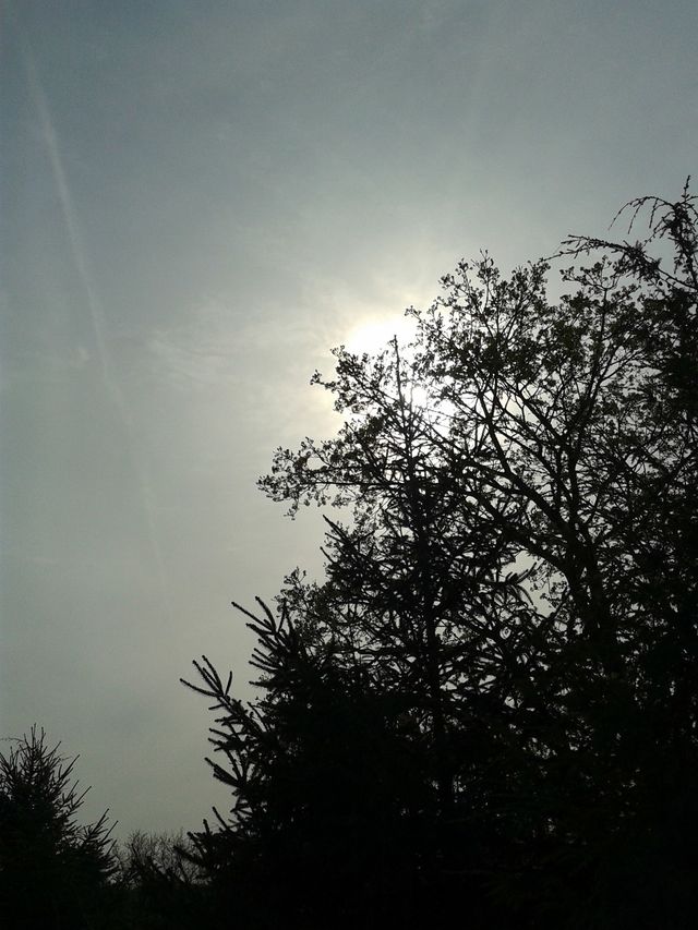 hiding sun