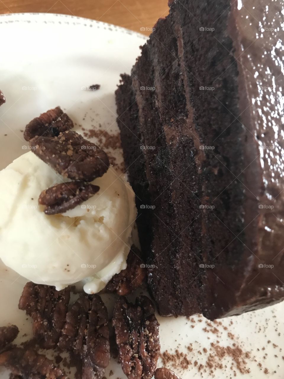 Delicious chocolate cake 