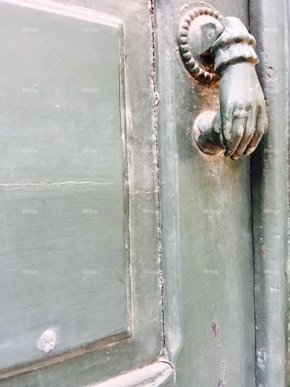 Hand door handle 