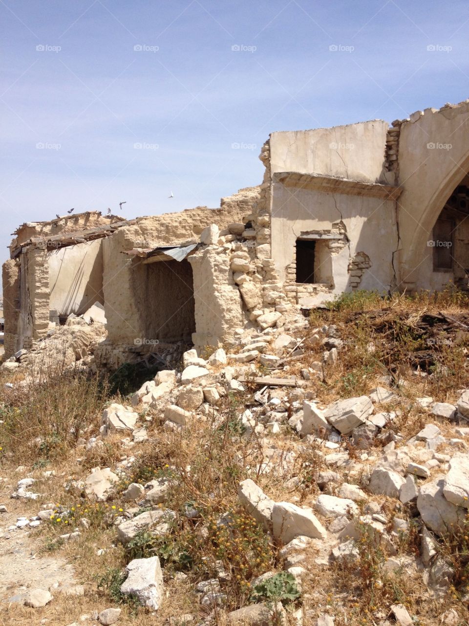 Abandoned Turkish village in republic of Cyprus 