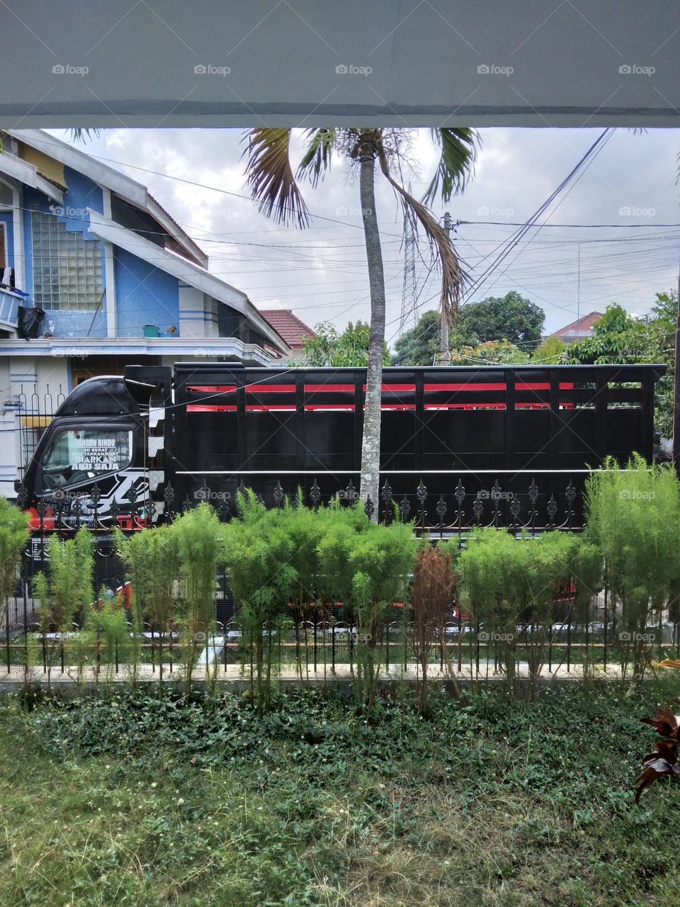 truck in front of my home