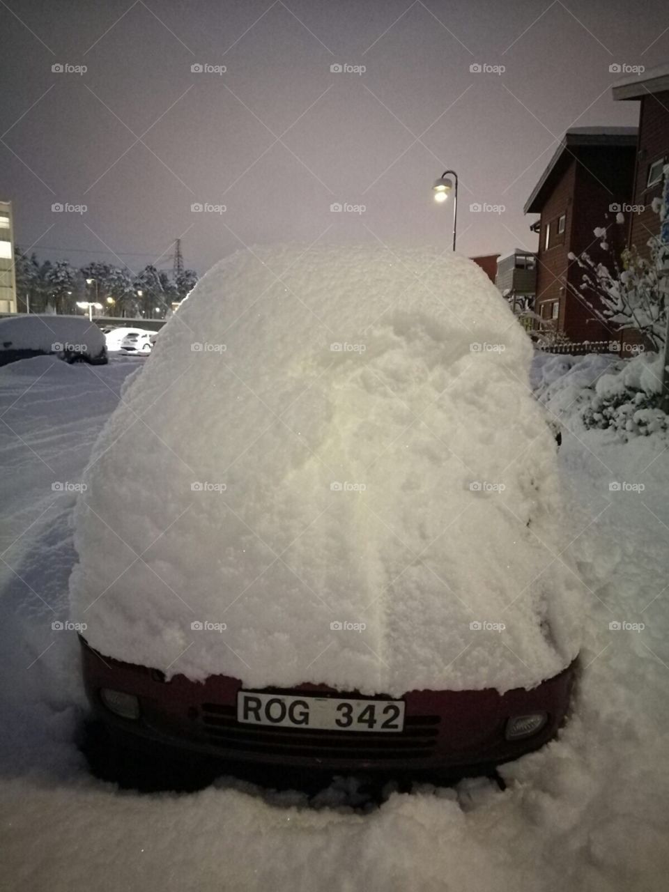 A pic of my car all coverd in snow! it was hard to get in to the car that morning haha.