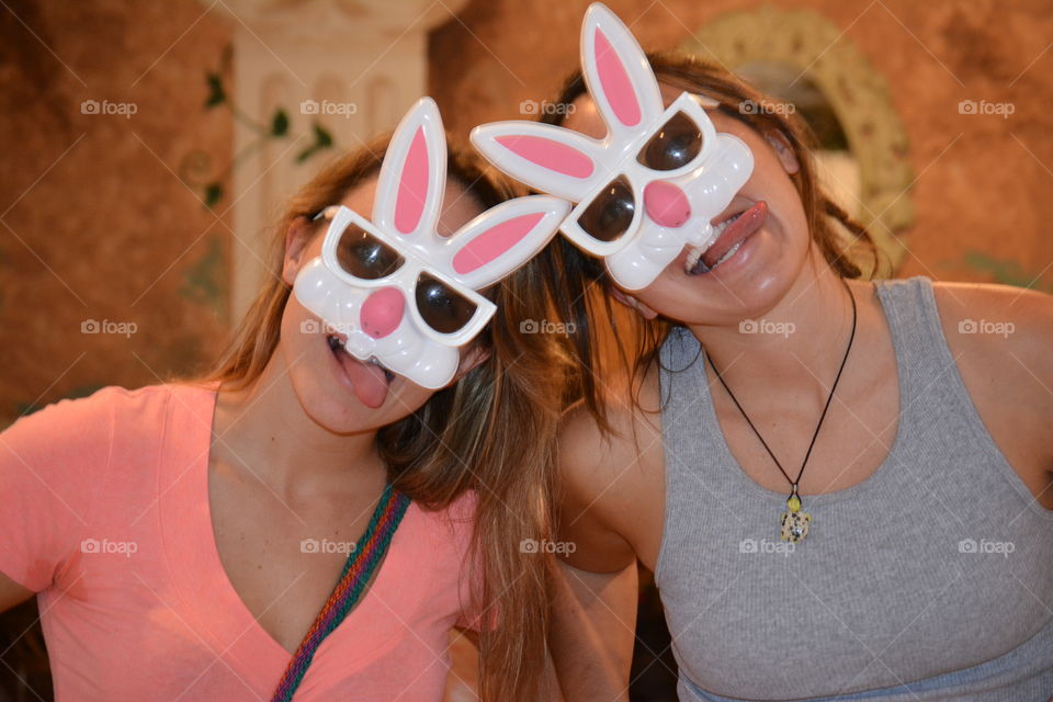 Funny Easter Pic of my 2 daughters 