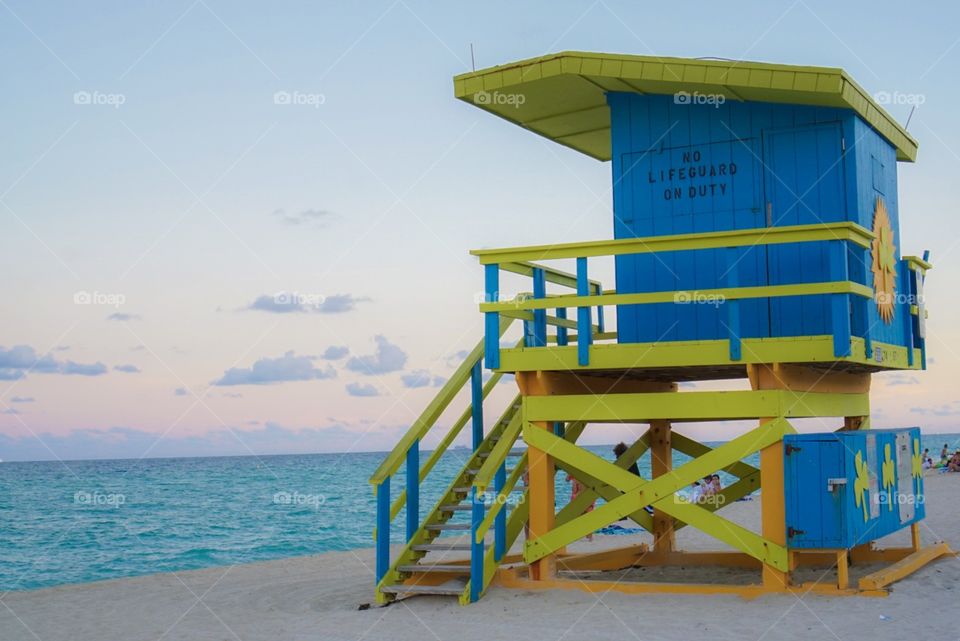 Colorful Lifeguard House