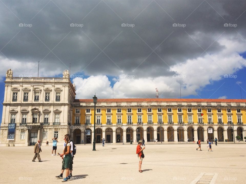 Dark clouds above Lisbon 