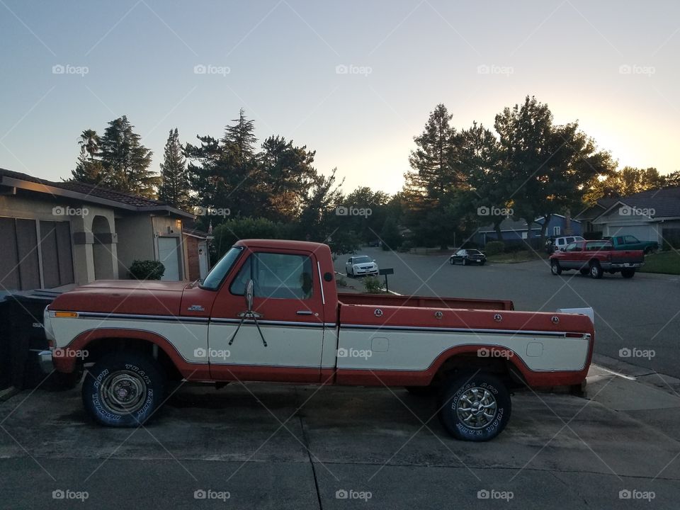Truck + Sunset