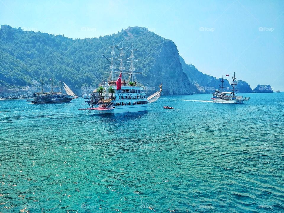 корабли в Турции на экскурсии