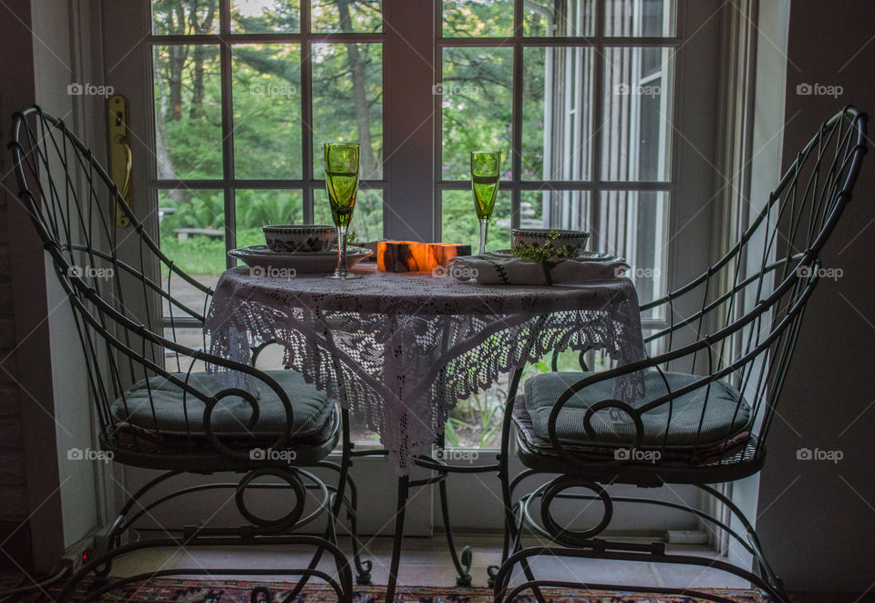 dinner for two. dinner mockup